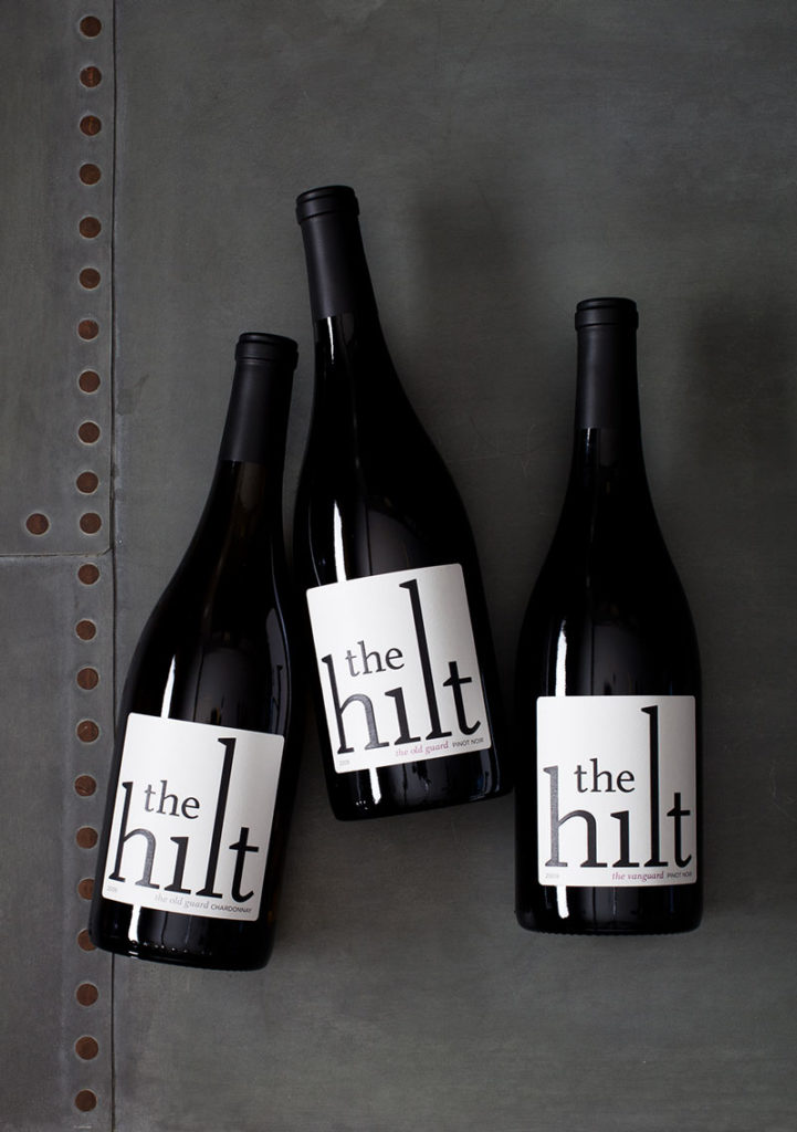 Bottles of The Hilt wine