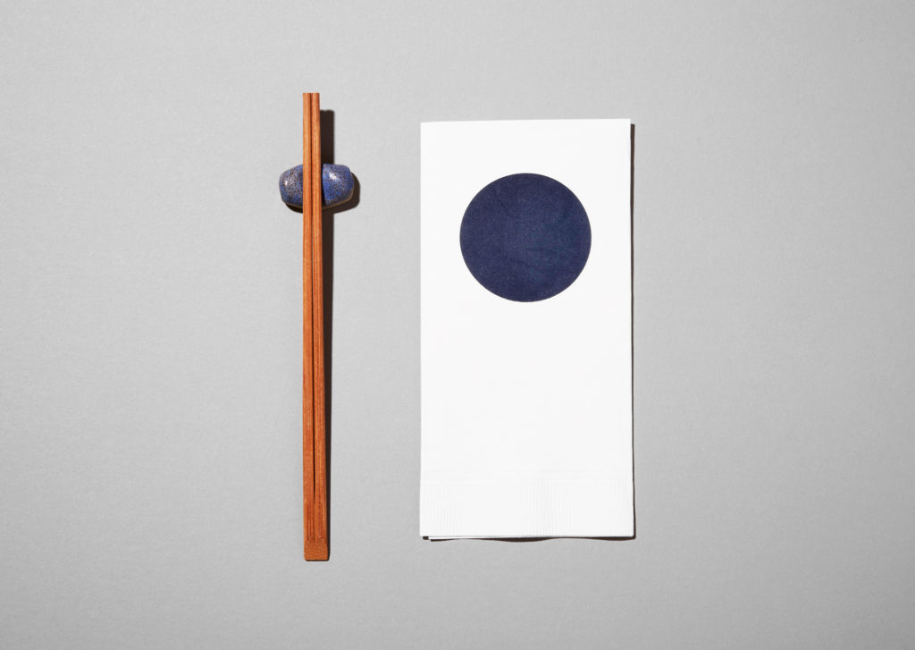Tonchin takeout napkin and custom chopstick holder