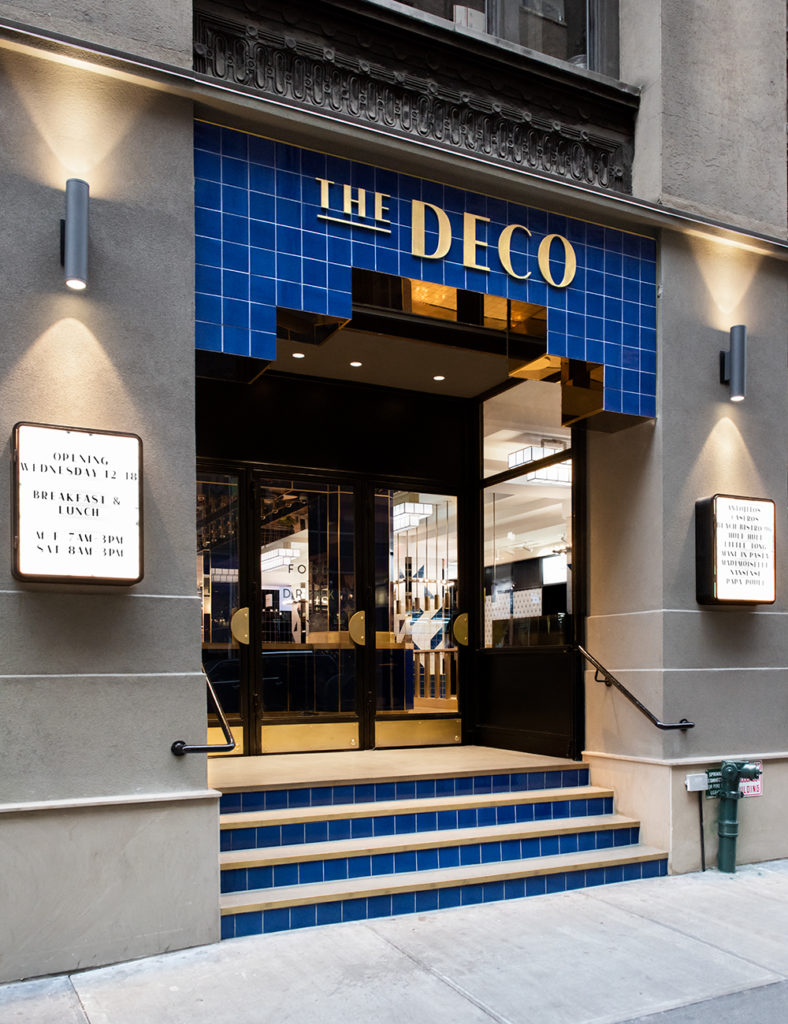 The exterior of The Deco