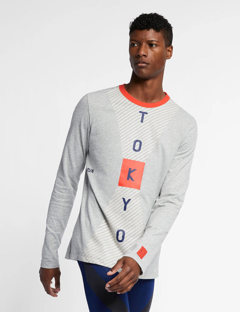 Man wearing 2019 Tokyo Marathon for Nike by LMNOP apparel