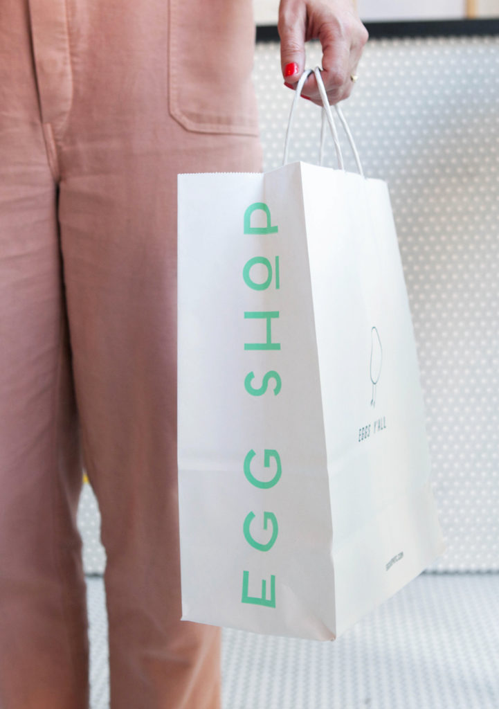 Egg Shop takeout bag