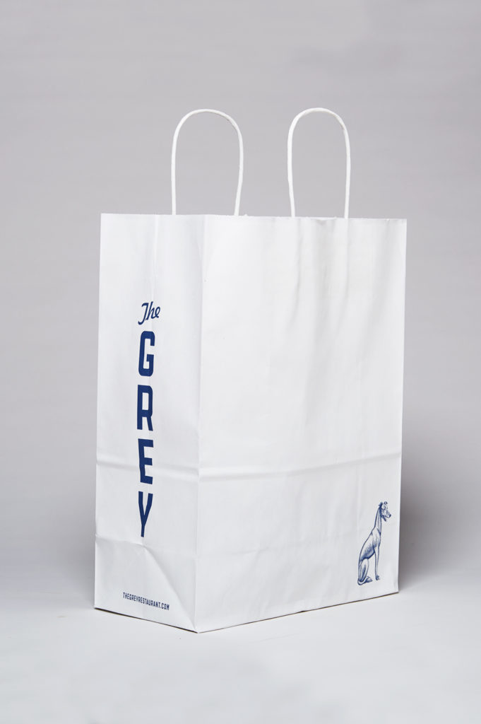 The Grey restaurant takeout bag